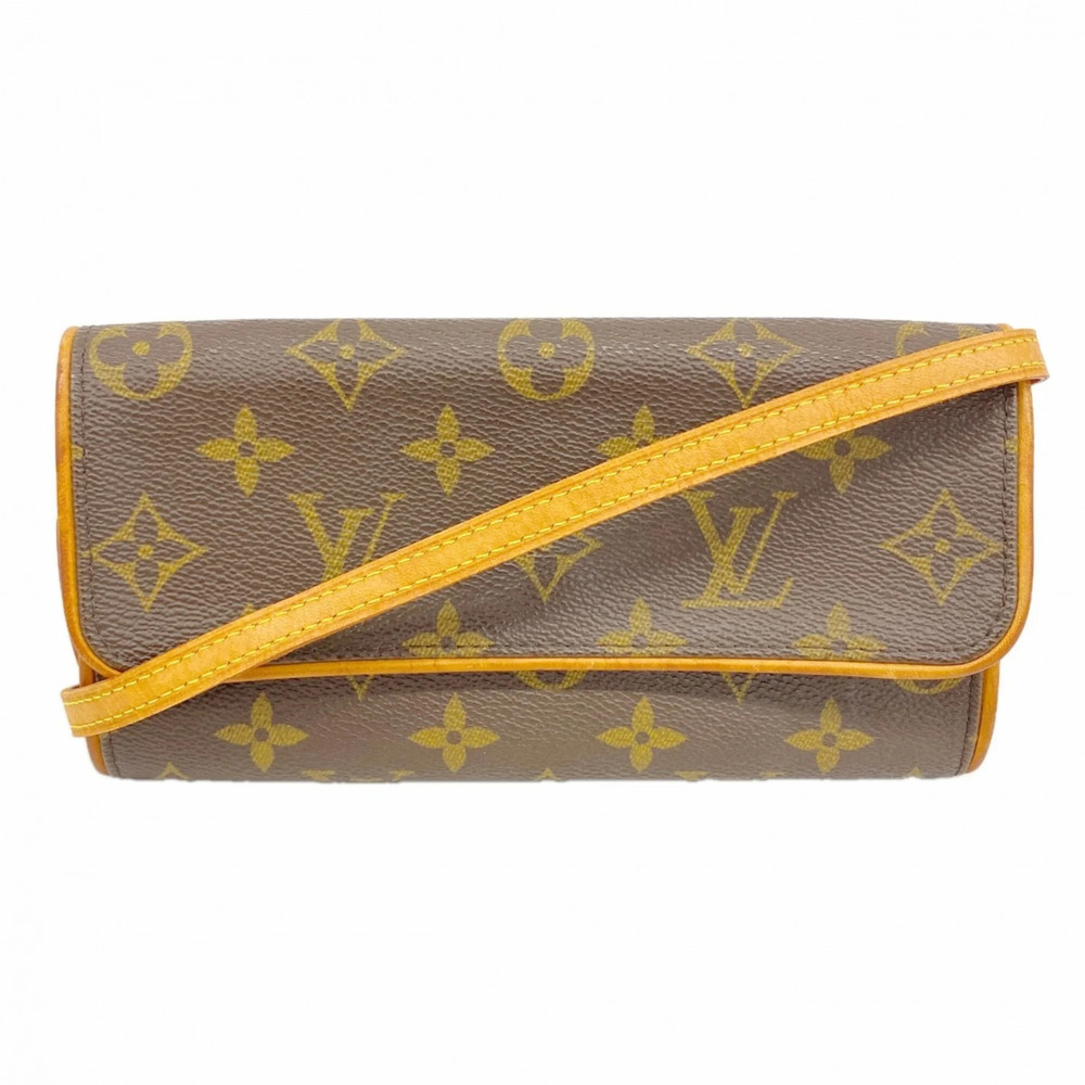 LOUIS VUITTON Authentic Brown Monogram Pochette Shoulder Bag